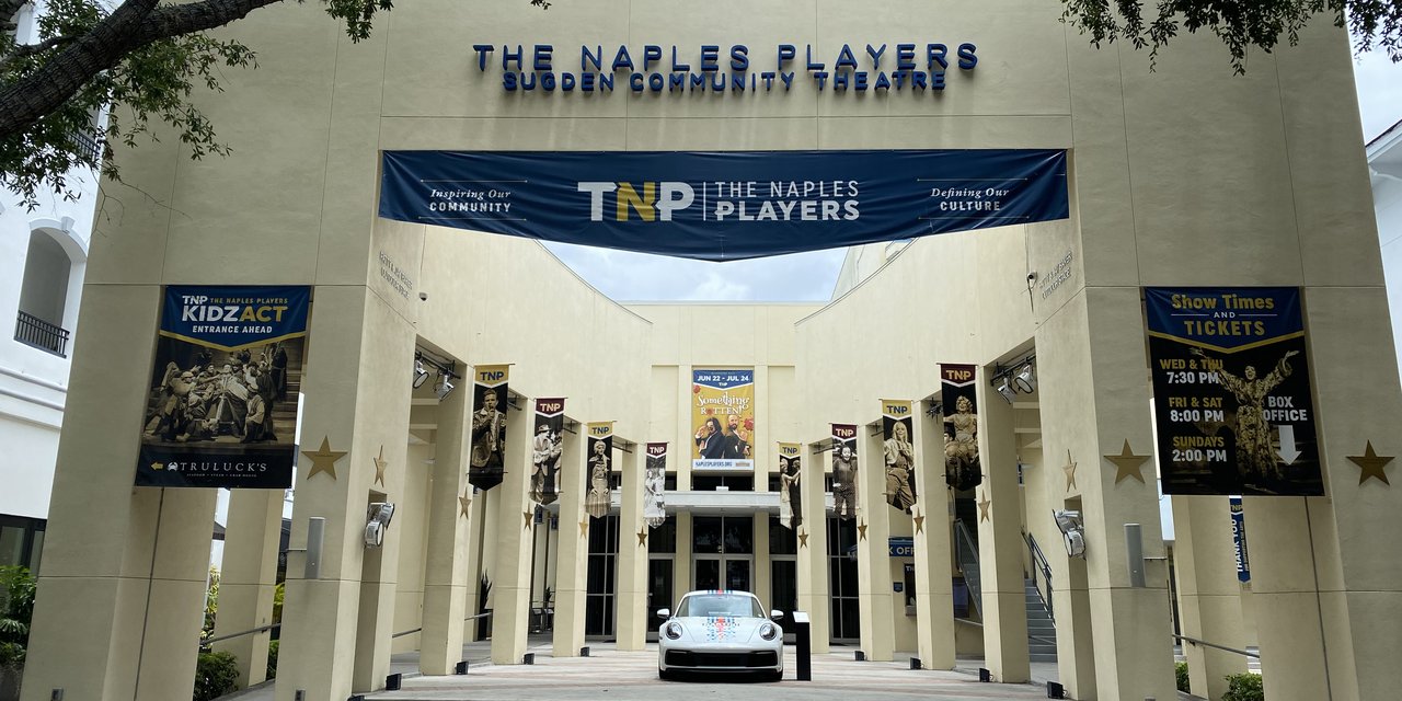 Front view of Naples Players Plaza
