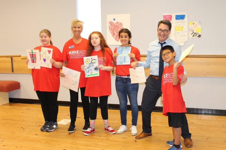 Craig Price works with KidzAct students as part of an inclusive theatre class at The Naples Players