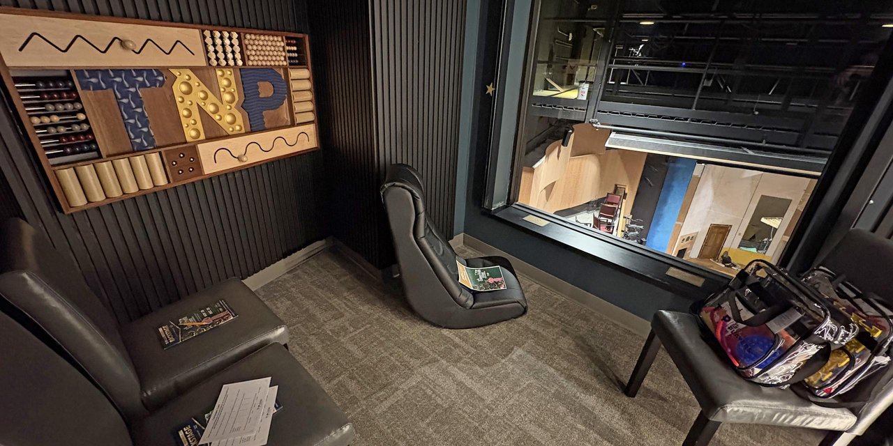 Inside the sensory booth