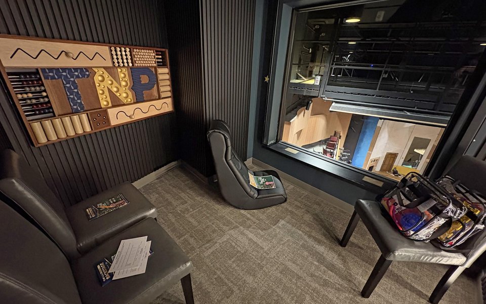 Inside the sensory booth