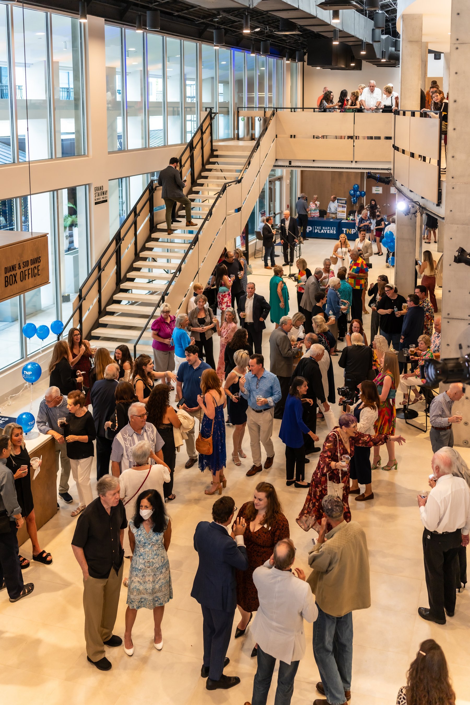 Lobby during the re-opening