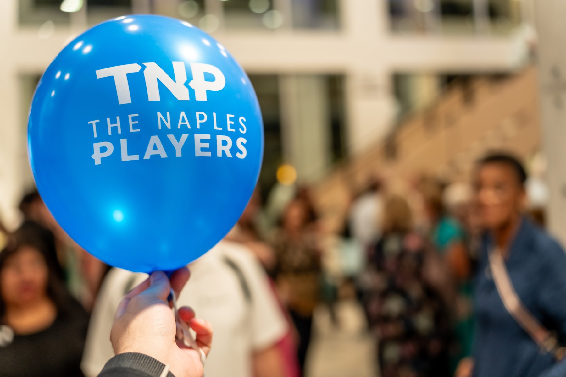 Naples players logo on blue balloon